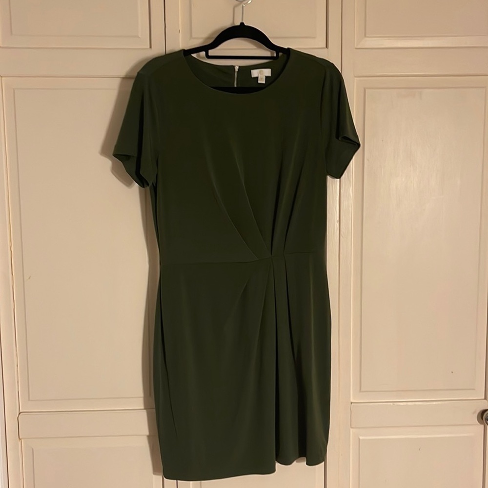 New olive green mini dress